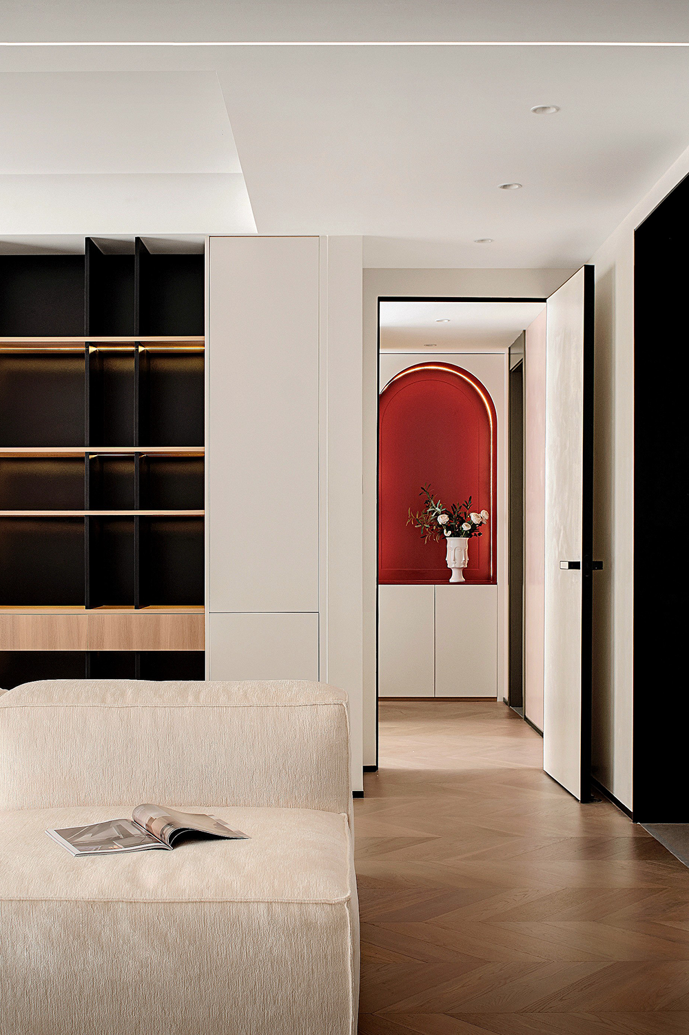 南京·棠宁府简约奶油艺术漆住宅丨中国南京丨大漠设计-26