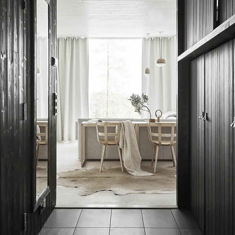 芬兰北极树屋酒店,玻璃木屋览雪景极光-10