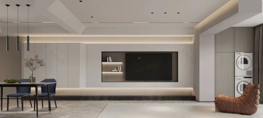 Original Design | 作品赏析 | 华侨城红坊140平,论空间分割的合理性,大横厅变身客厅+书房,真香!-49