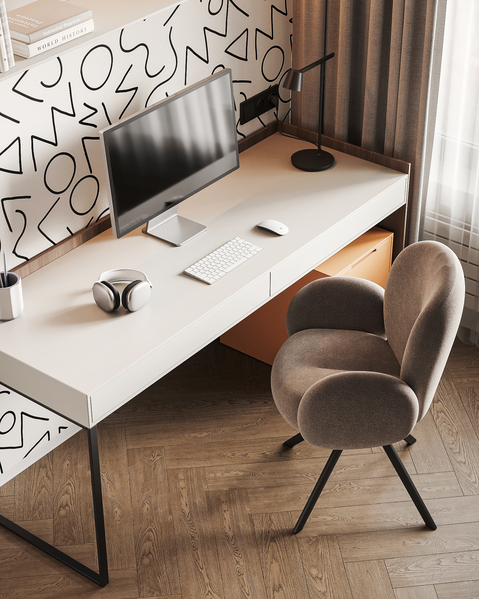 温暖色调的家庭舒适公寓丨拉脱维亚里加丨Bodes studio-39