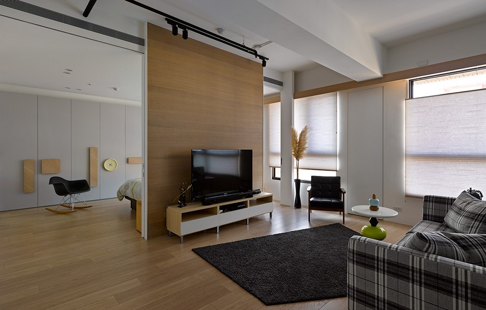 带有整墙置物架的概念风公寓设计丨中国台湾丨Ganna Design Studio-9