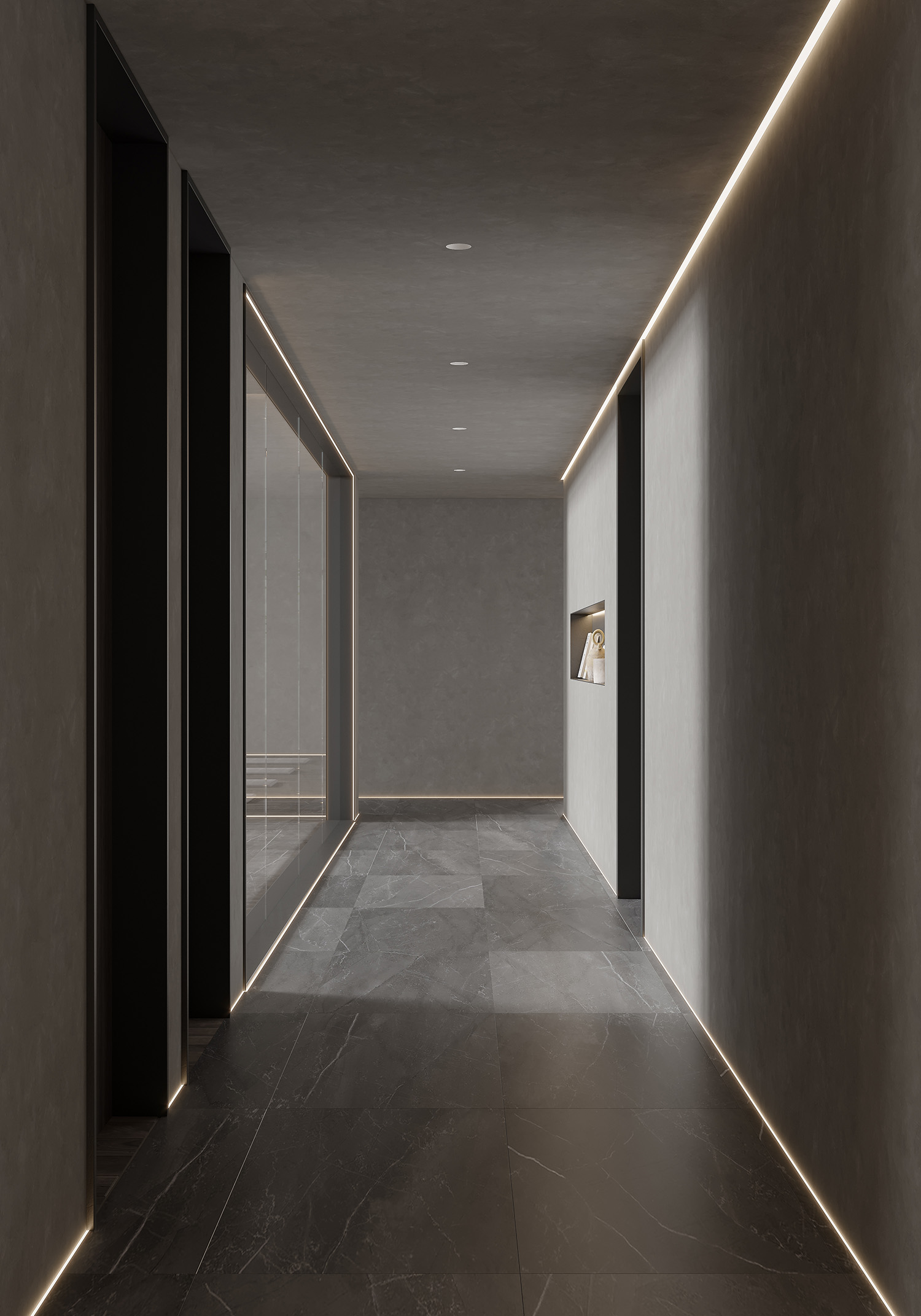 知名设计师打造现代简约公寓，玻璃墙设计增大空间感-3