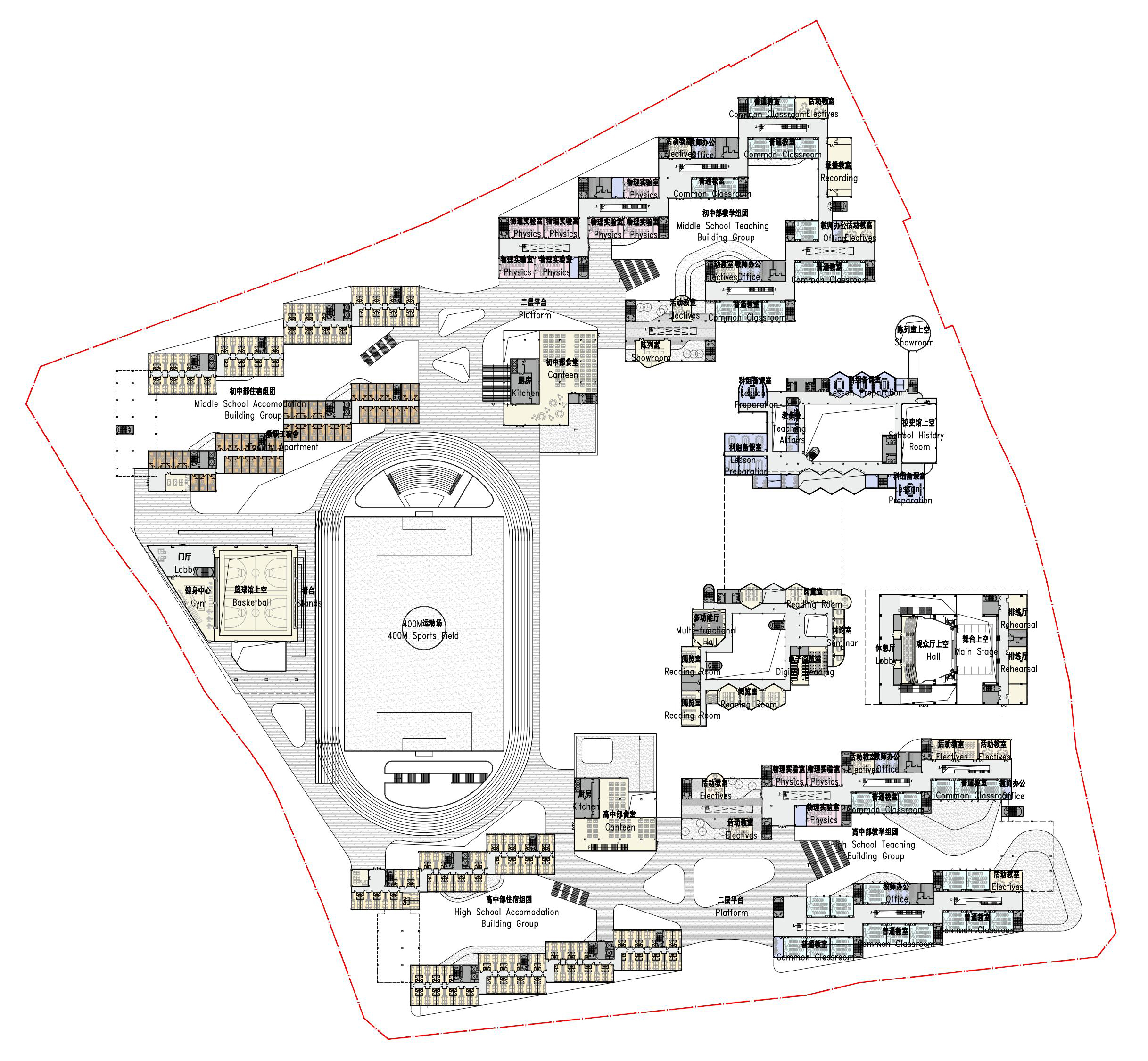 同济院竞赛第二名方案：重庆市八中科学城中学校（改扩建）-27