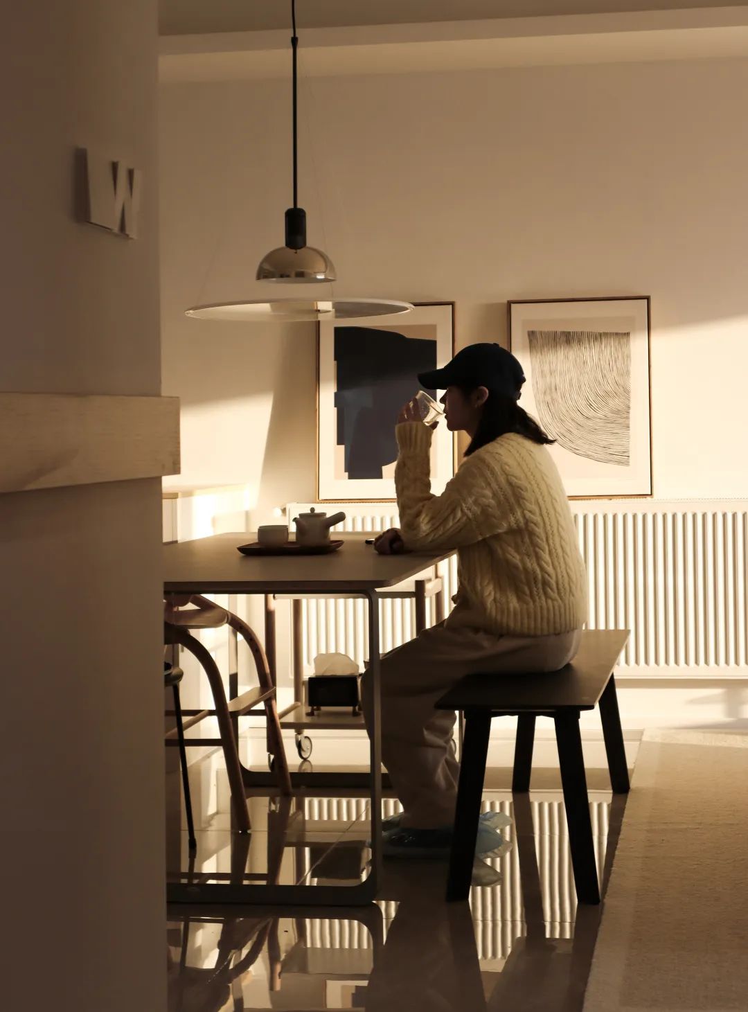 武汉98㎡奶油色家居丨中国武汉丨武汉小小空间事务所-45