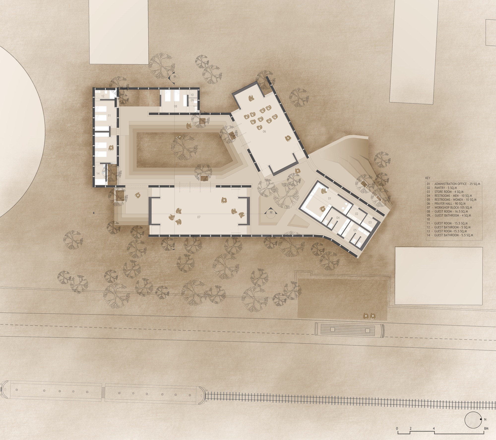 Jetavan 精神中心丨印度丨Sameep Padora & Associates-20