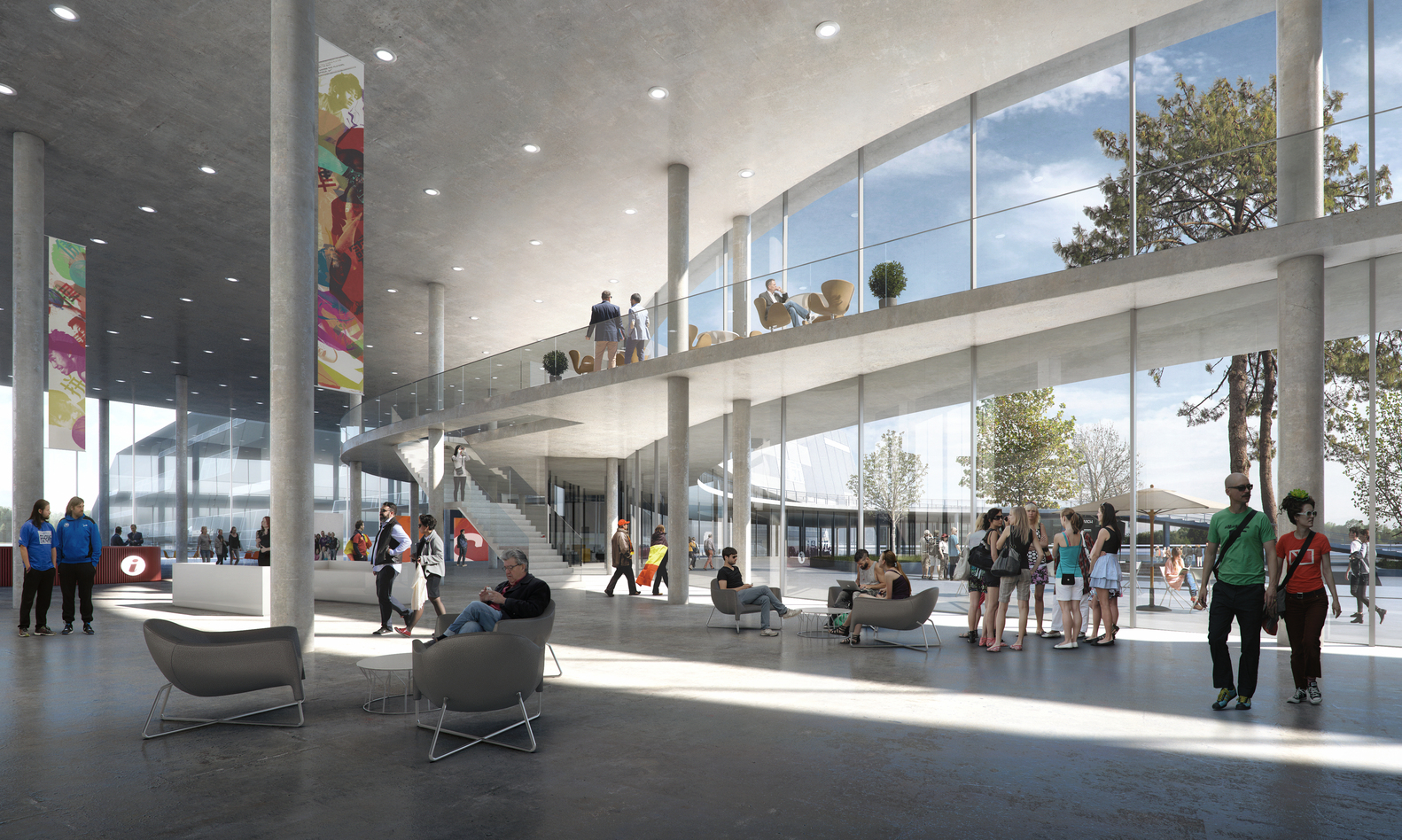 丹麦最大展览中心设计亮相,绿色景观与活动广场相映成趣-4