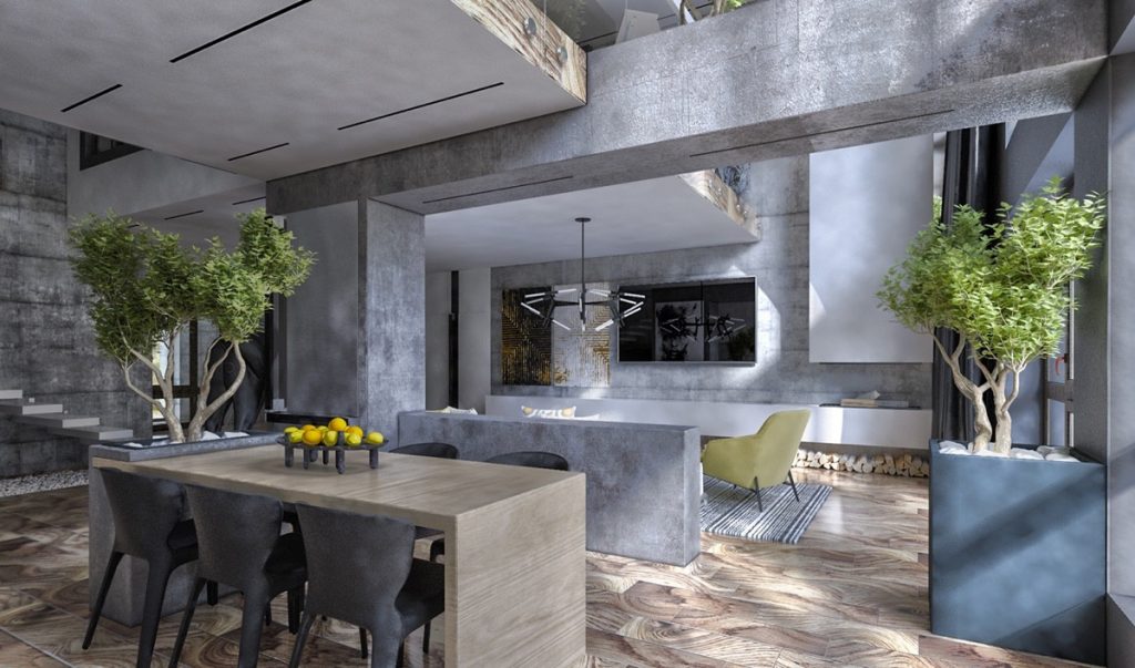 莫斯科奢华双层联排别墅设计-30