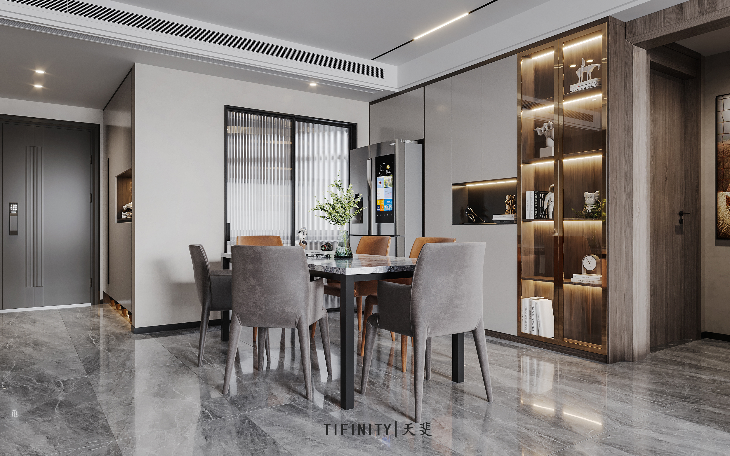 现代轻奢平层|天斐设计-3