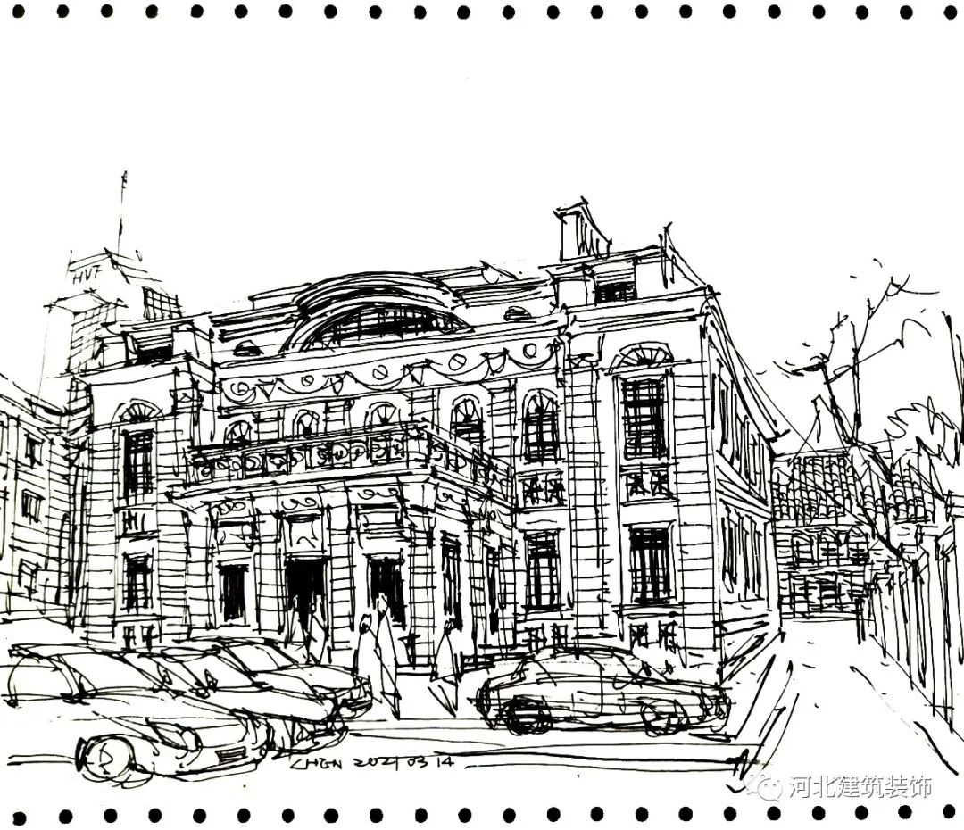 陈力军建筑速写丨中国河北-44