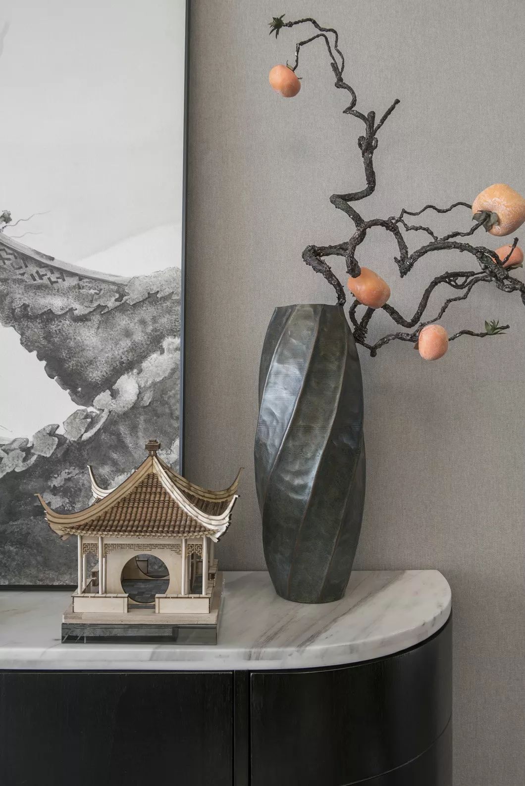 大地色与中式蓝的完美融合，打造优雅简约的人居空间-23