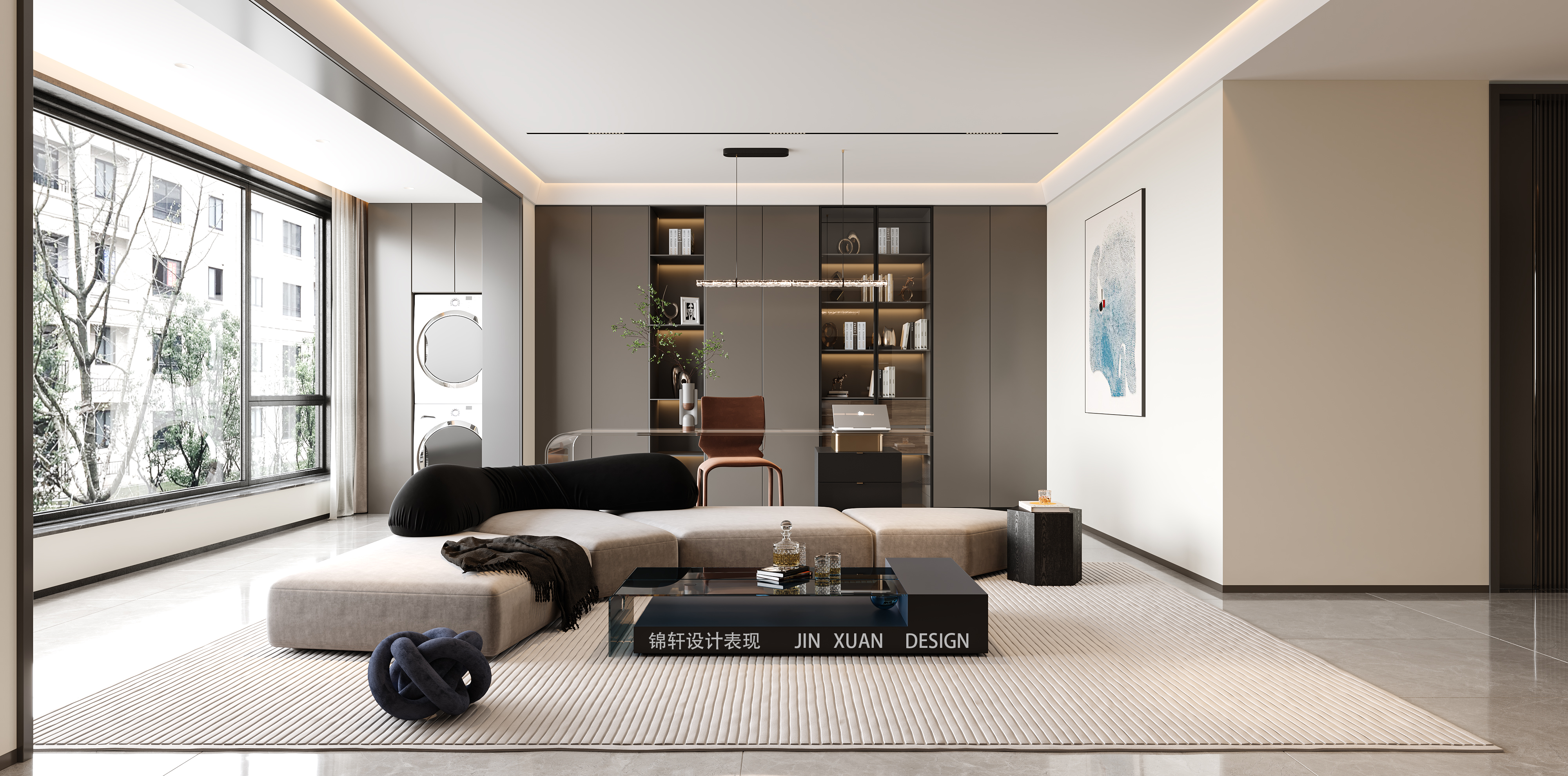 现代效果图-锦轩设计-1
