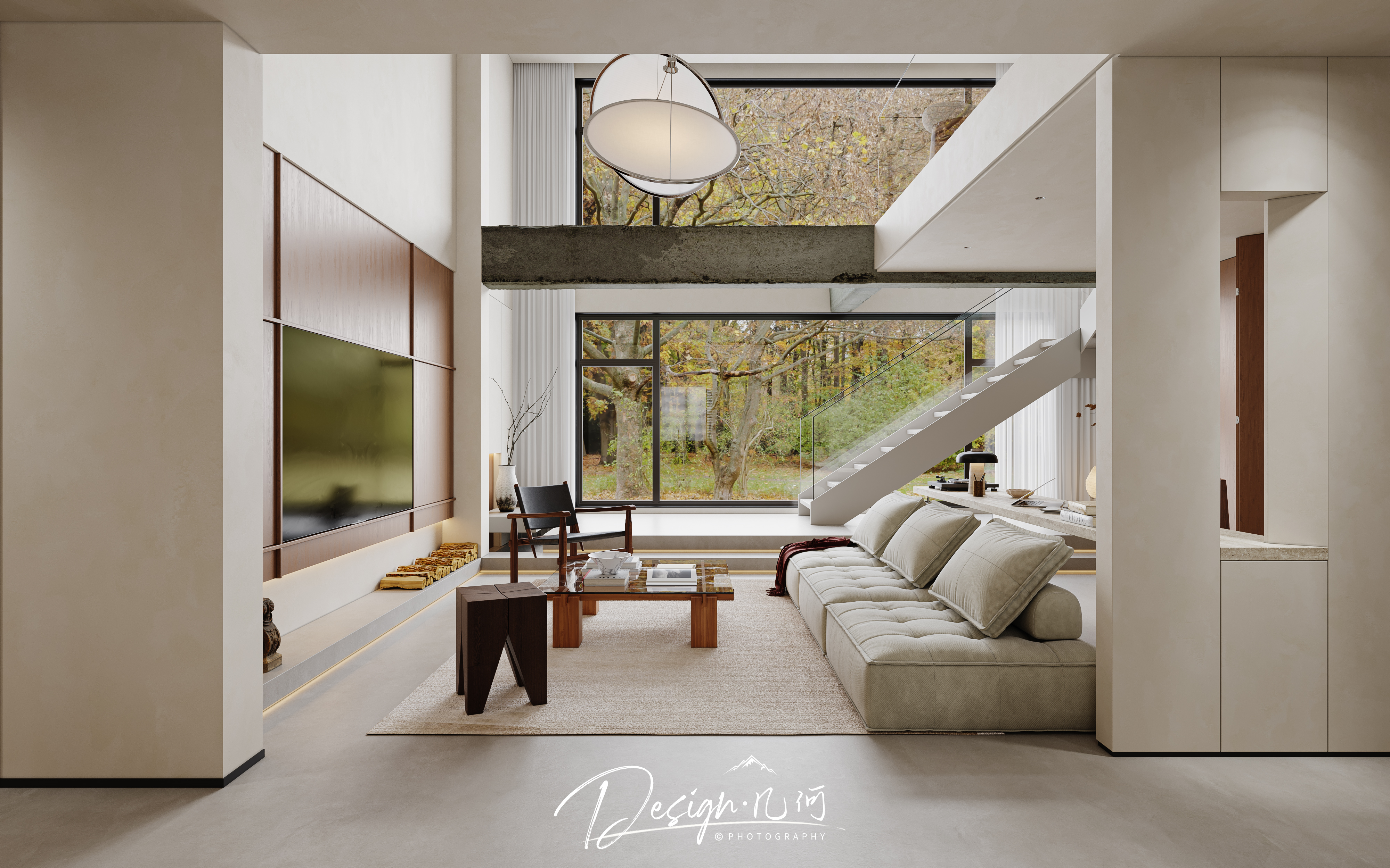 几何空间视觉表现 | 天玺湾中古风客餐厅（日景篇）-4