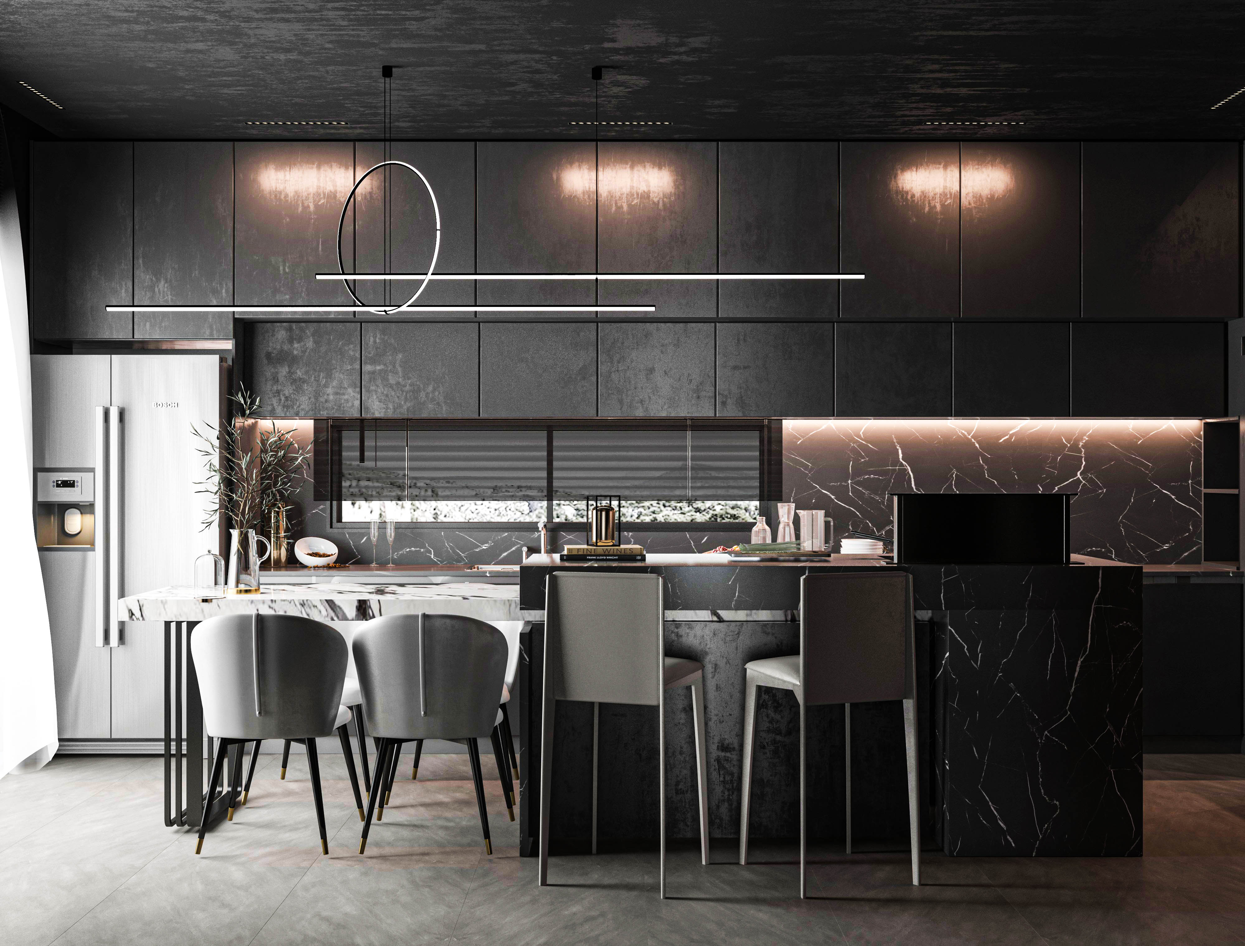 黑色概念别墅丨土耳其安塔利亚丨Görkem Bozkurt-13