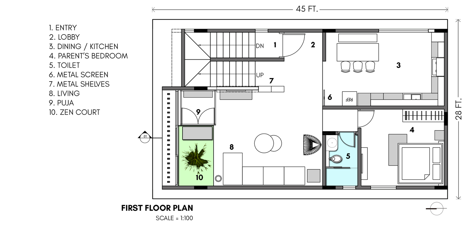 折叠空间的艺术 | 印度传统家庭的现代奢华之家-21