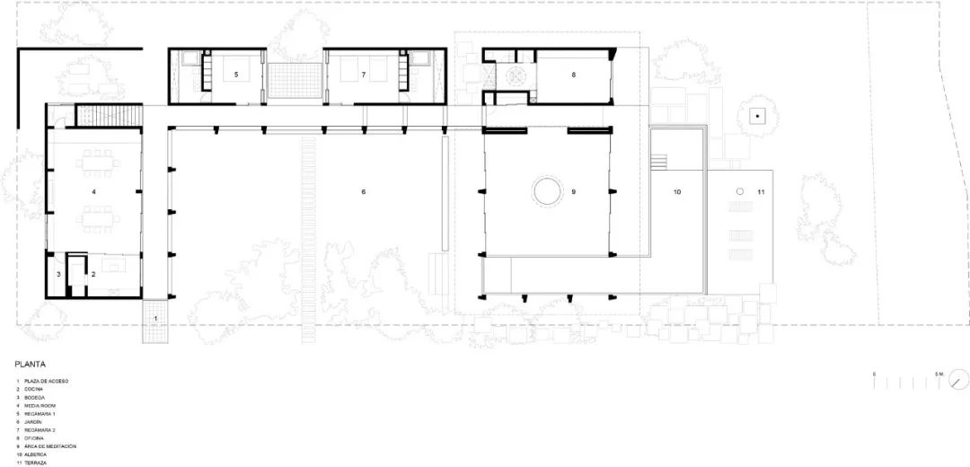 墨西哥里昂花园住宅 | 室内外和谐共生-27