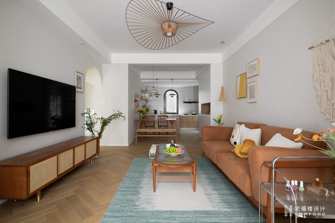 原木+奶茶色，随性自由的治愈空间 | 宏福樘设计-21