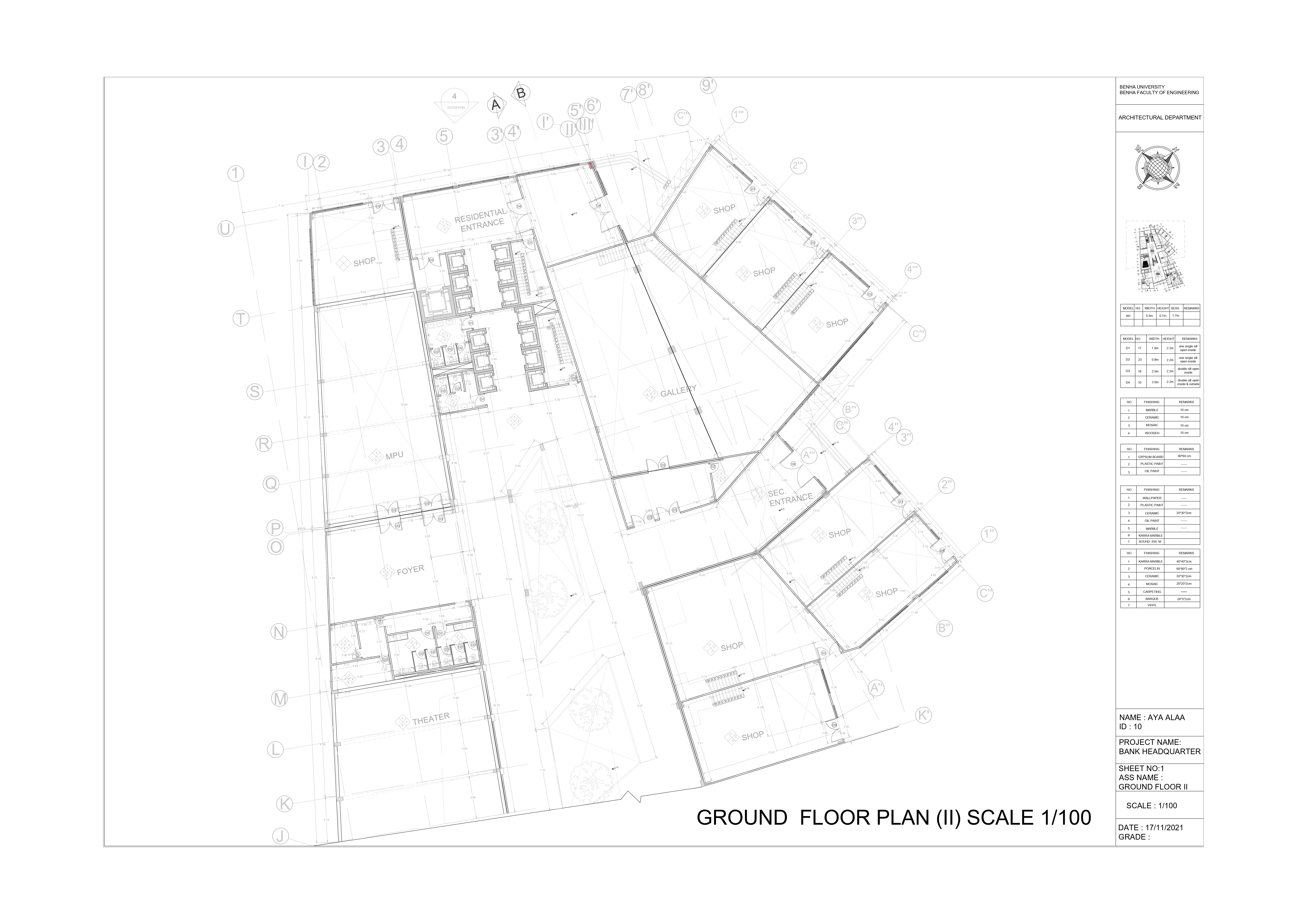 Bank Headquarter - working drawing-6