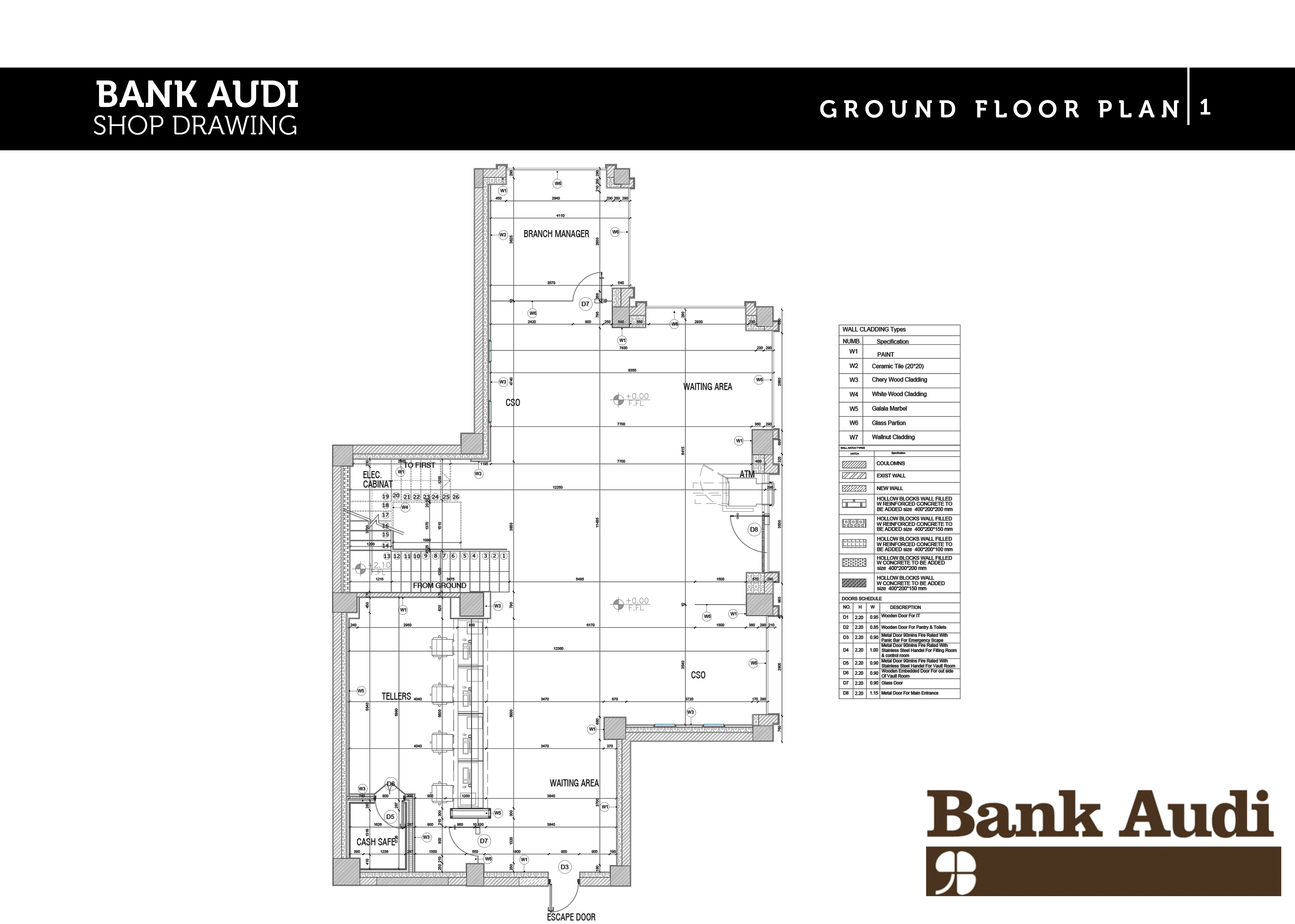 Architecture Shopdrawing Bank Audi-1