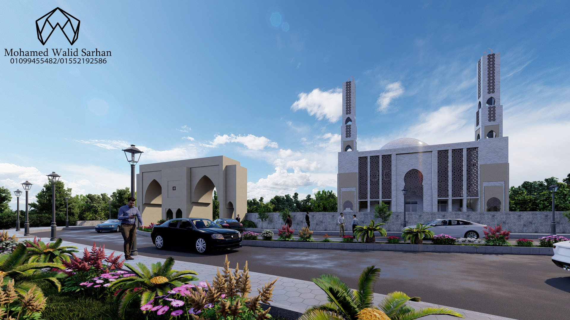 Landscape of a university in Jordan-0