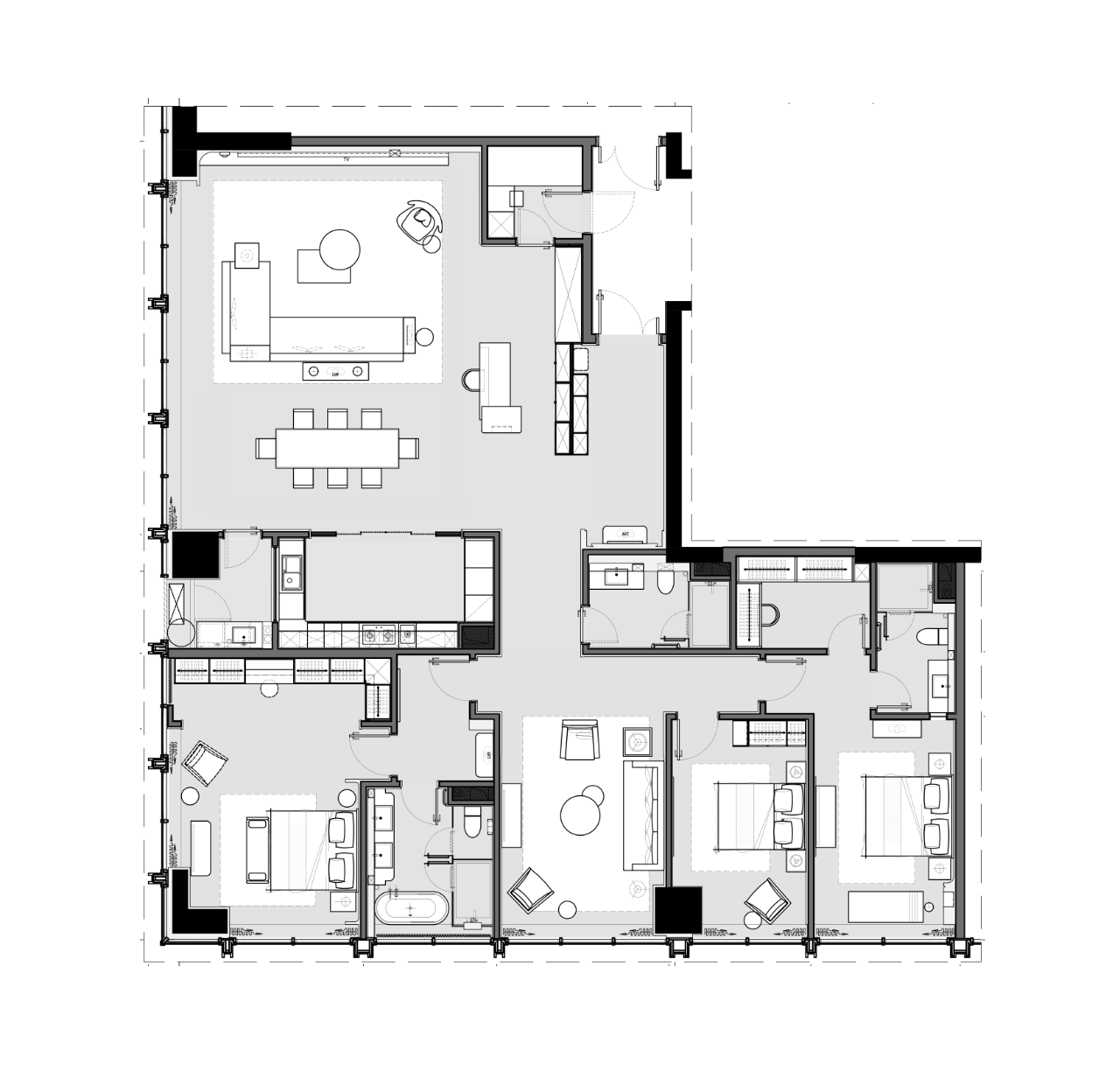 启迪大街大平层丨中国合肥丨DT鼎图设计,WLD万灵设计-89