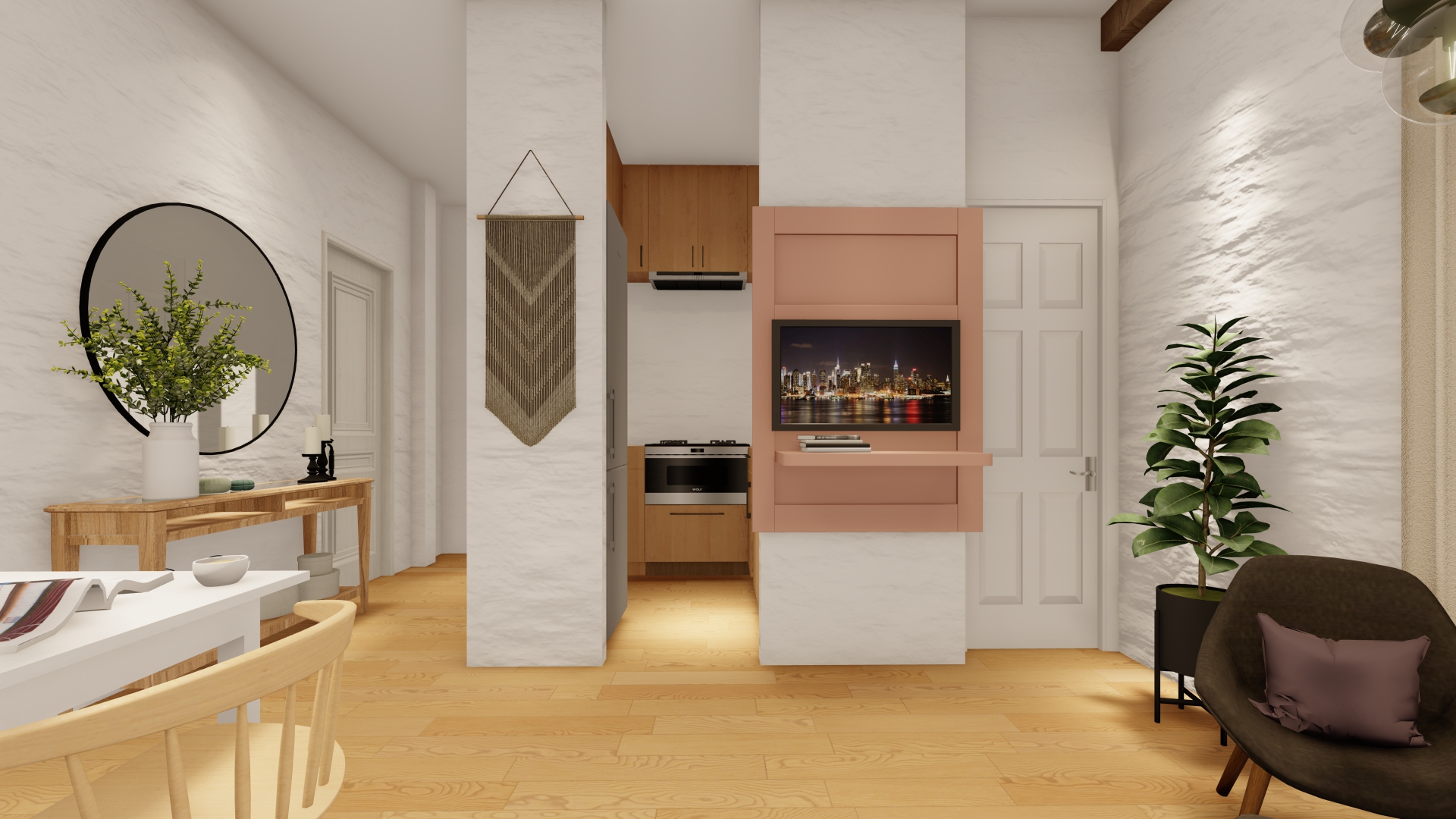 Interior Design of a Studio Apartment-6