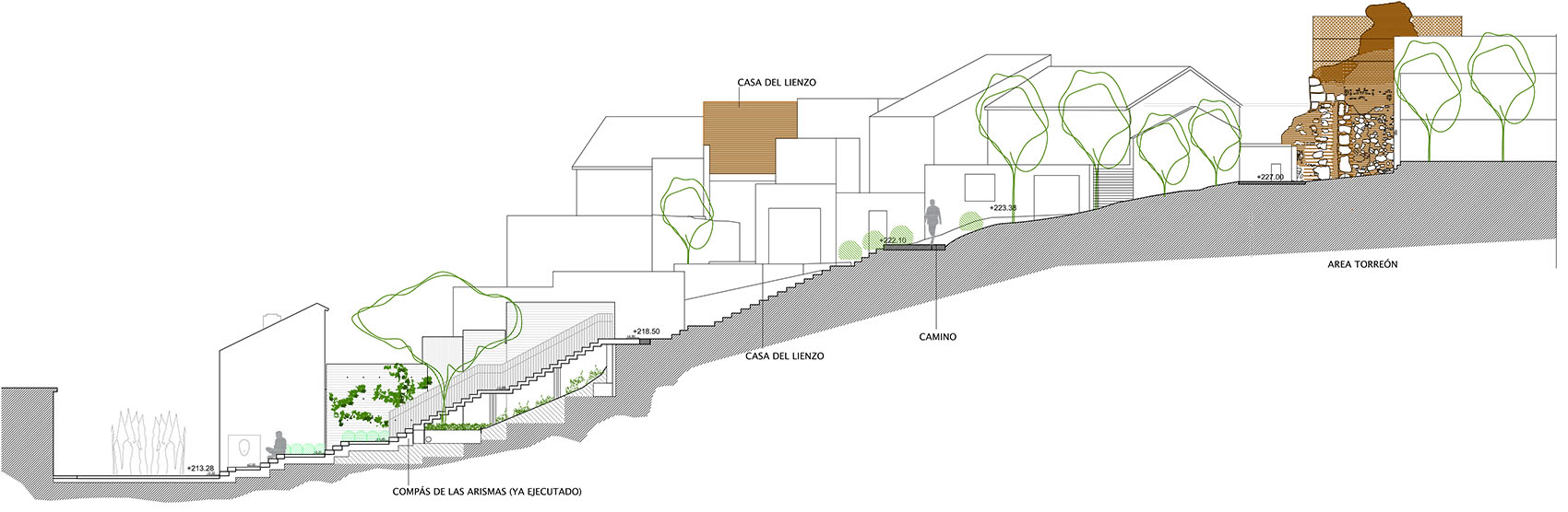 Cerro de las Torres 山阿拉伯塔和城墙的干预项目丨西班牙马拉加丨WaterScales arquitectos-109