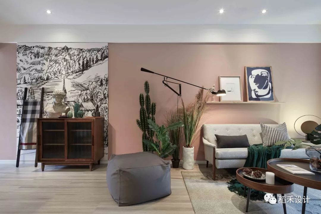 河南许昌万象水岸香郡 115M²样板间——粉色基调的时尚生活空间-13