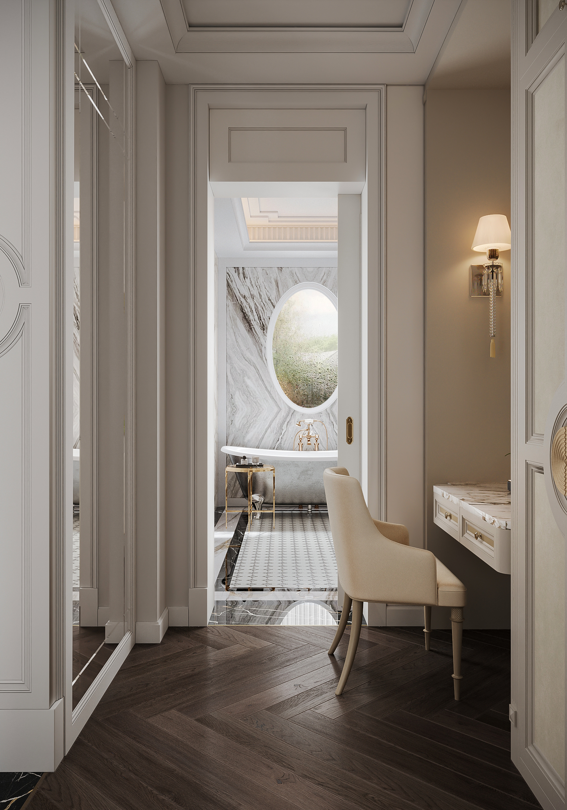 边和市新渊郡别墅卧室（注：Tan Uyen常见为越南平阳省新渊市，这里结合语境推测可能是边和市新渊郡，不太能完全确定，若有更多背景信息可更精准翻译） -3