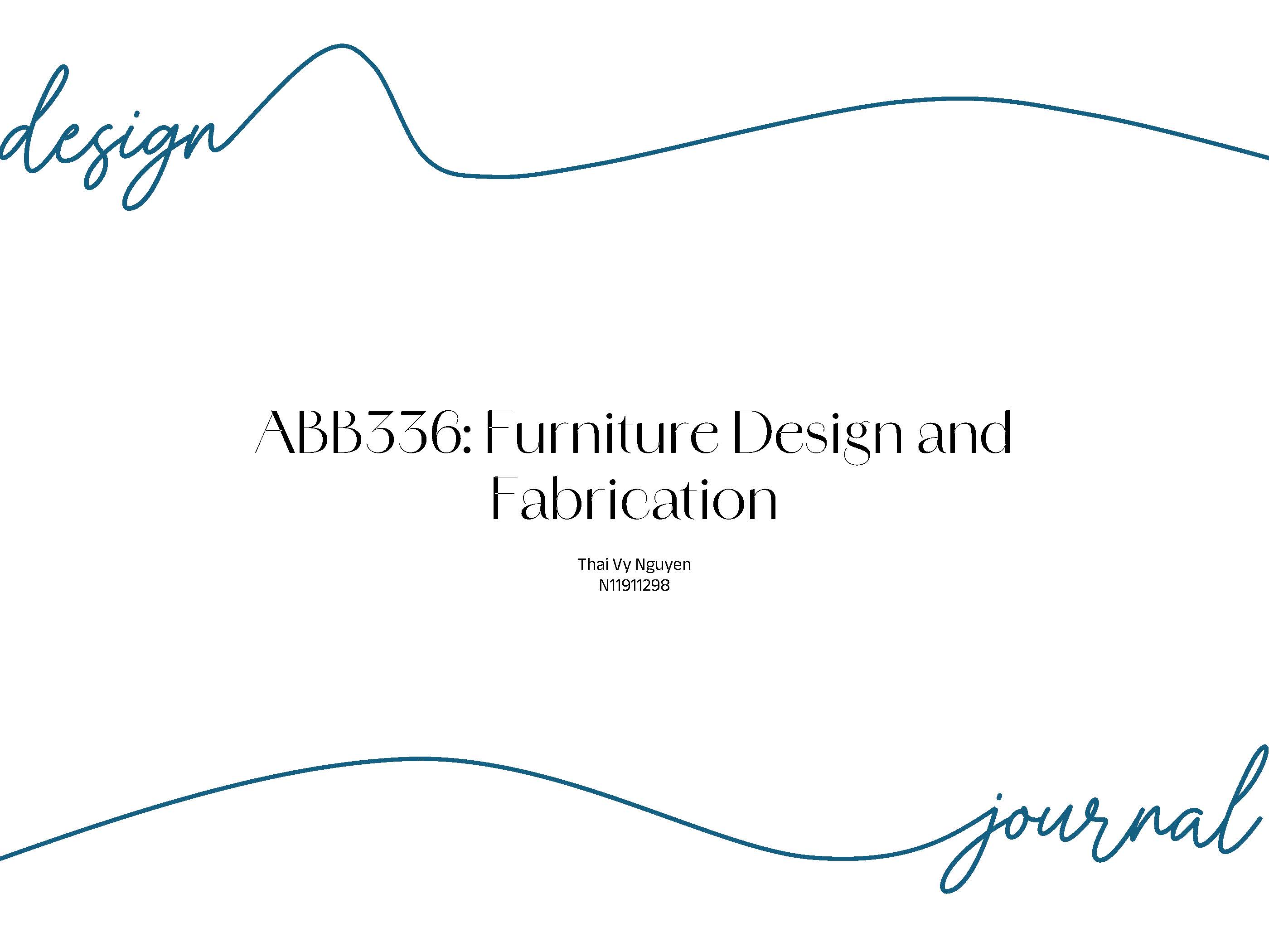 ABB336_Furniture Design & Fabrication: Assessment 2-9