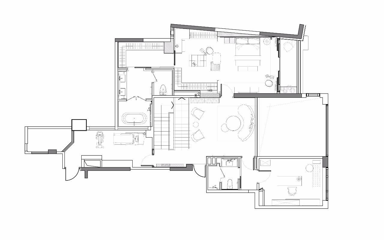 上海浦东滨江顶层复式公寓室内改造丨中国上海丨上海境物建筑设计咨询有限公司-46