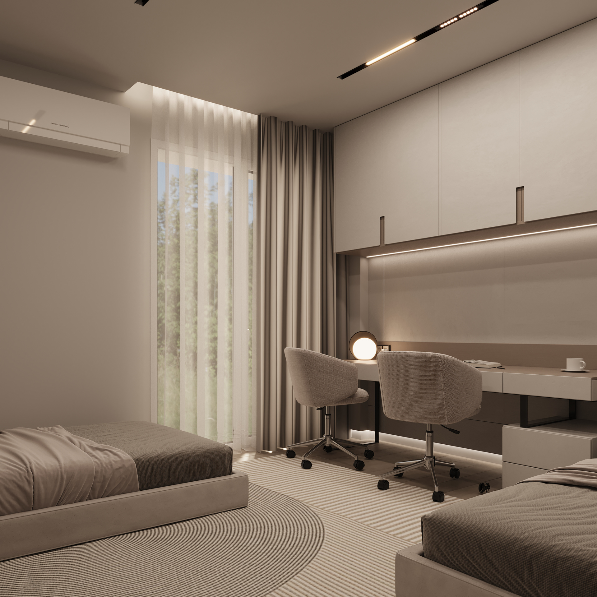 儿童卧室·简约风格丨Archt. Renad Ahmed-12