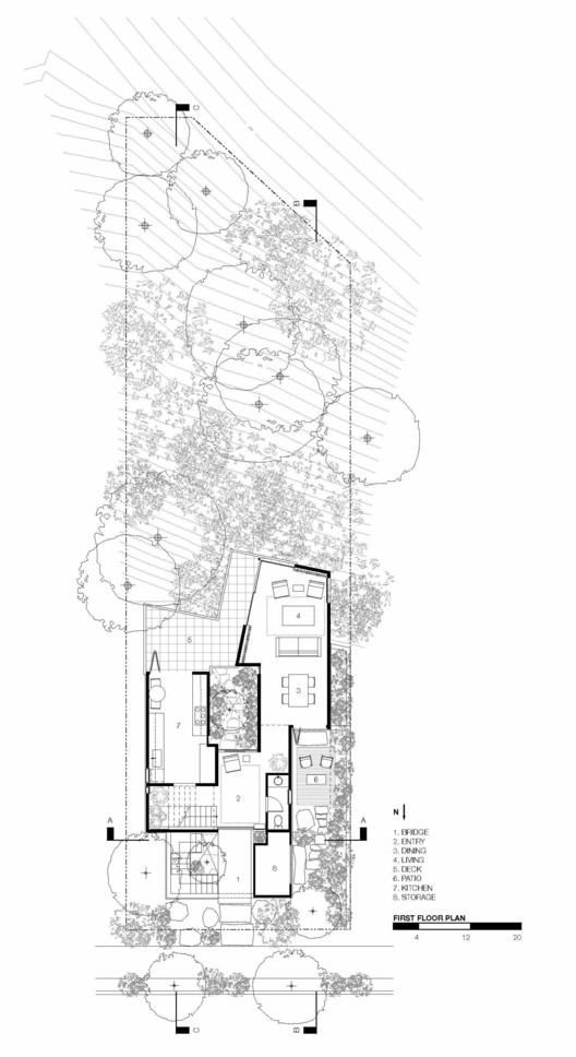 Redwood House 融入峡谷的现代住宅设计-12