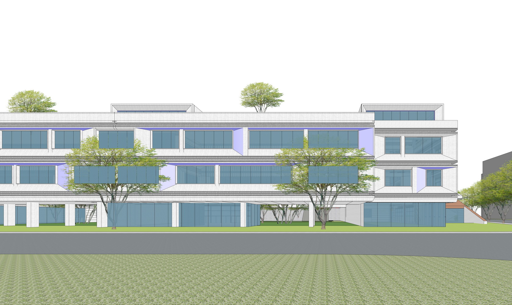 现代小学SU模型-5