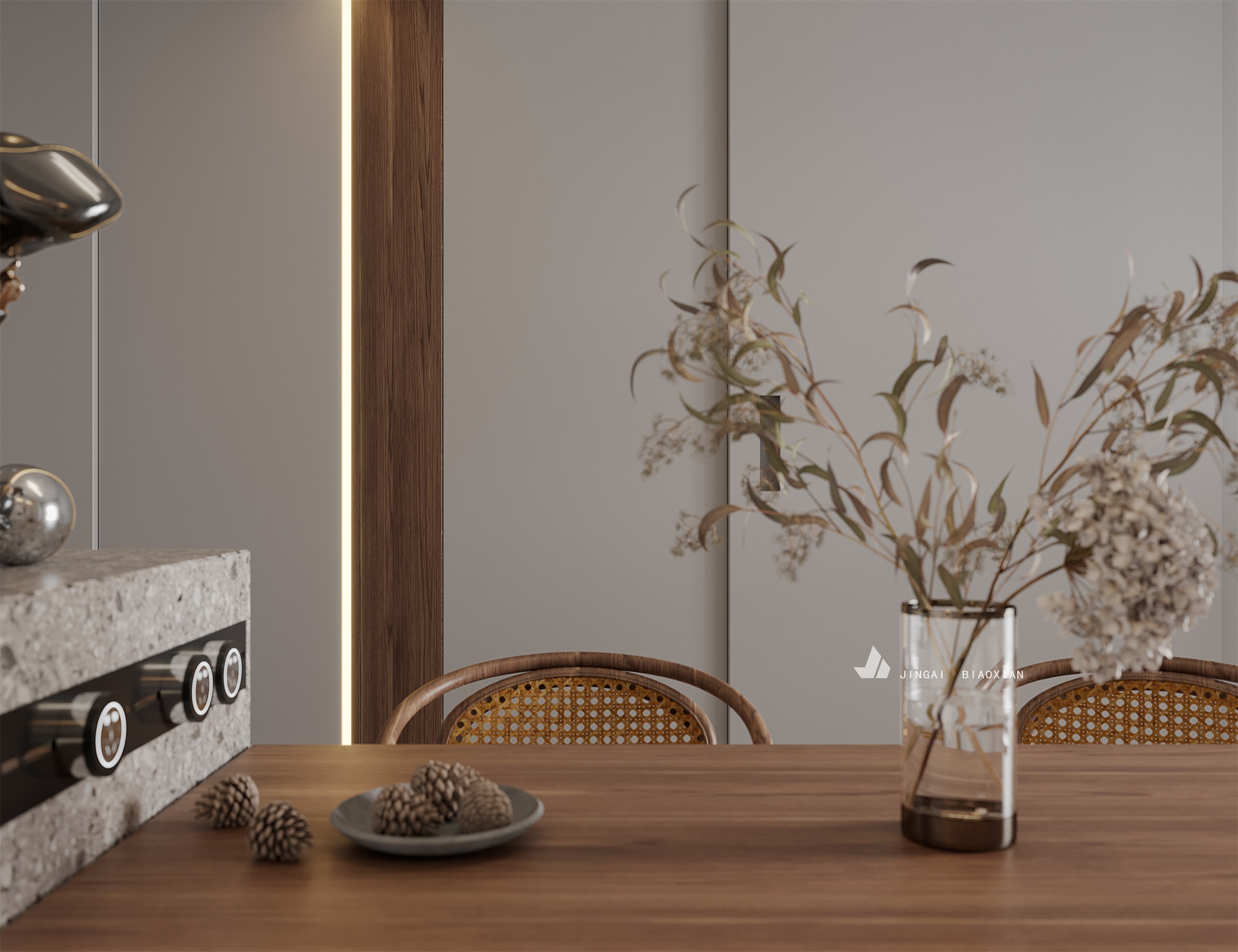 金该视觉呈现的时尚办公空间丨朱晨毅-25