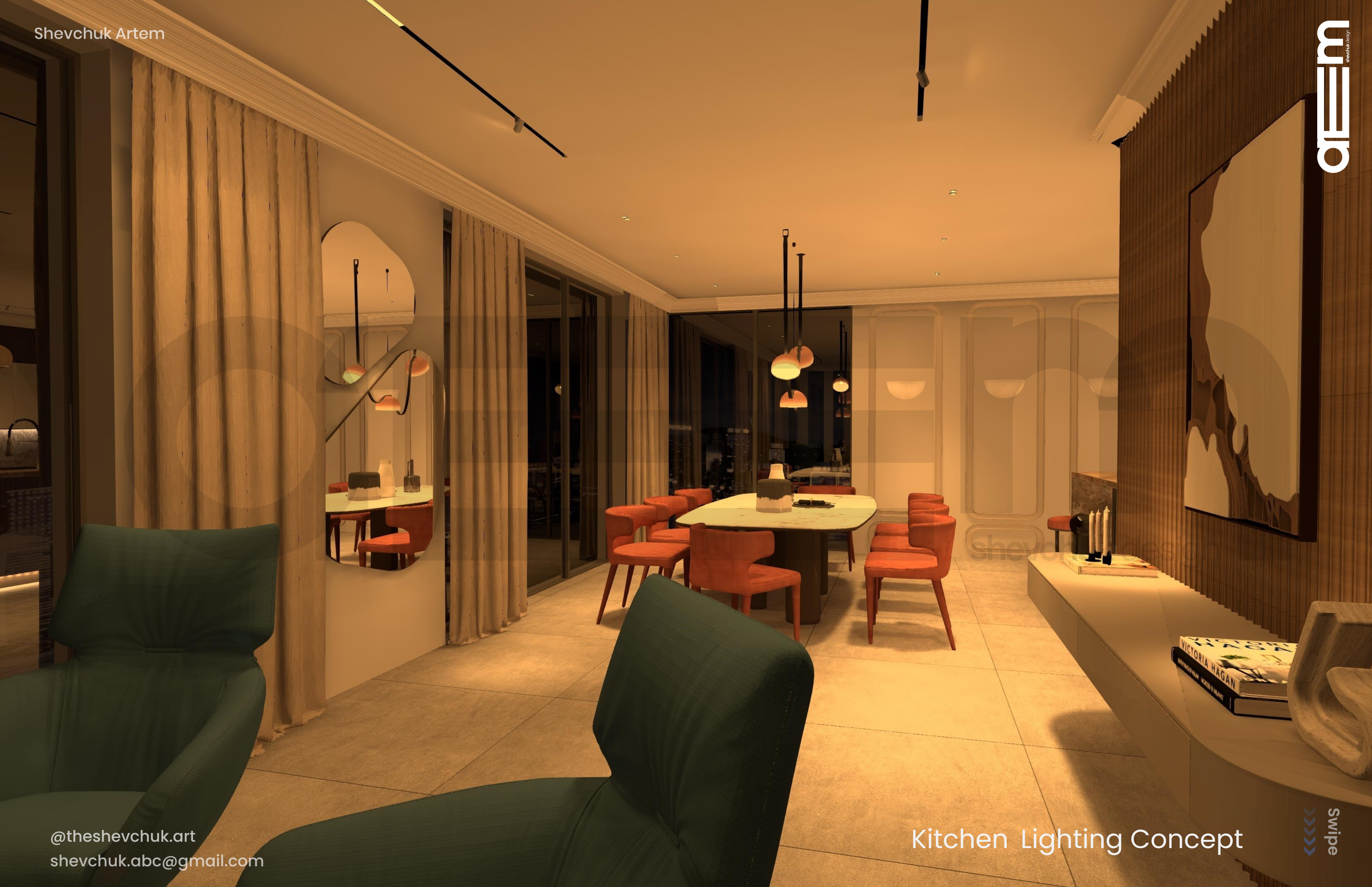 KITCHEN LIGHTING DESIGN | Dialux Evo-2