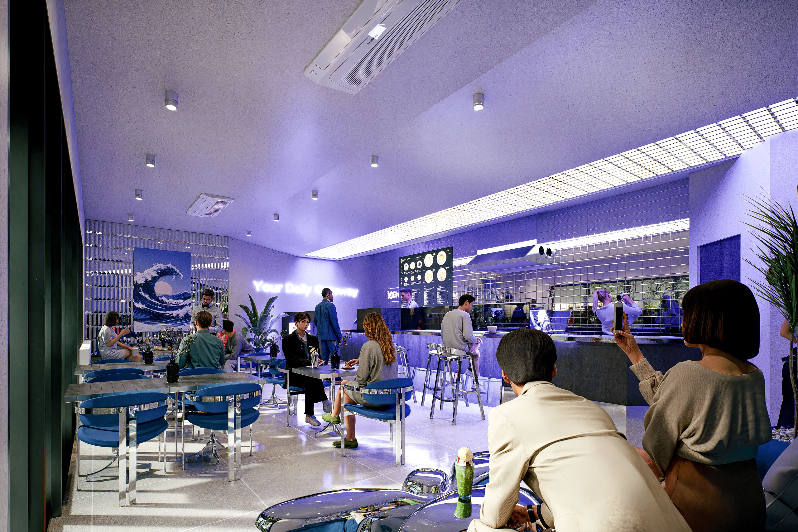 Modern Minimalist Coffee Shop | Interior Design-4