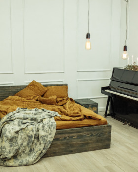 实木床（田野罂粟）卧室套装设计