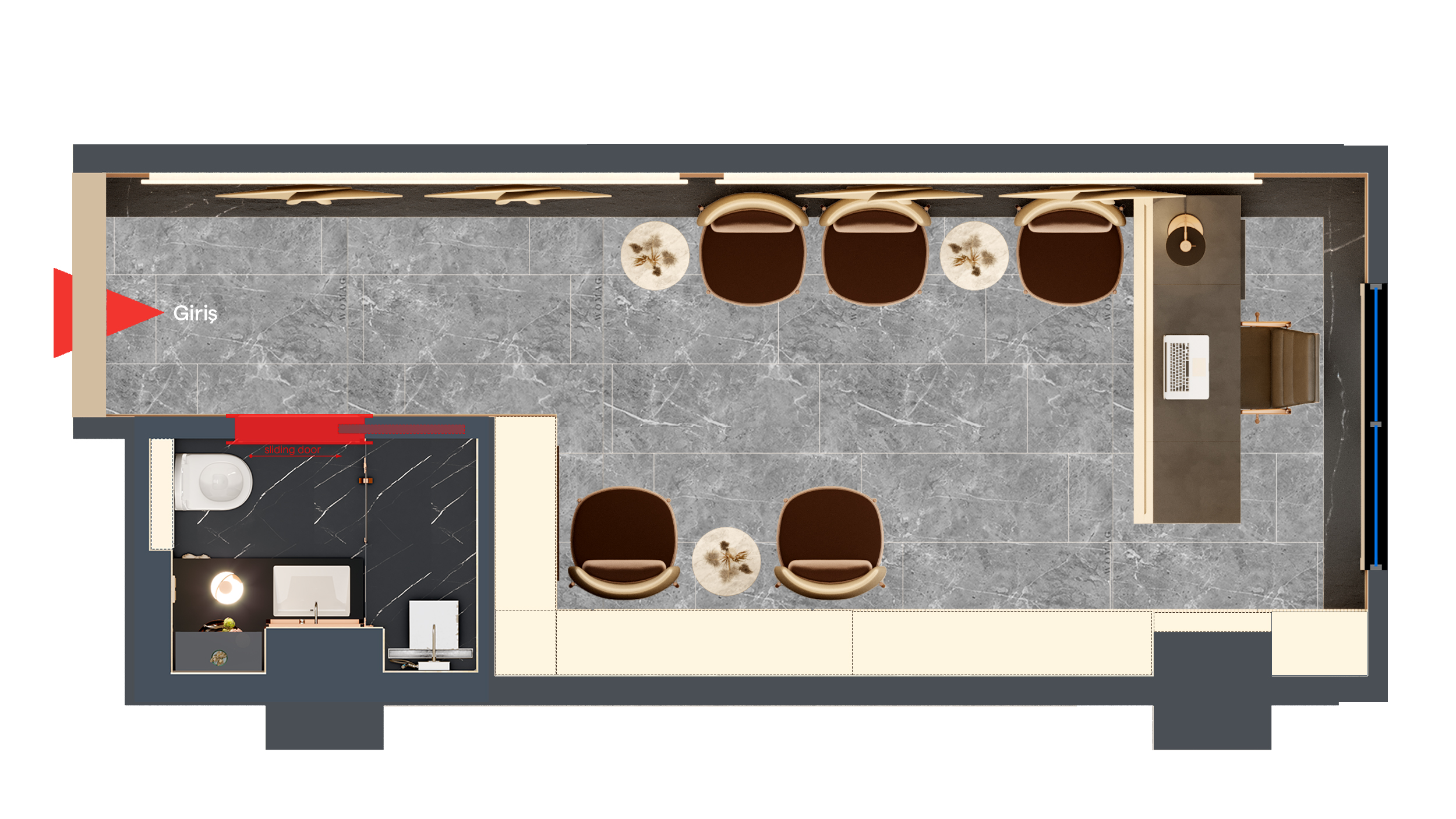 家庭工作空间区域丨土耳其安卡拉-35