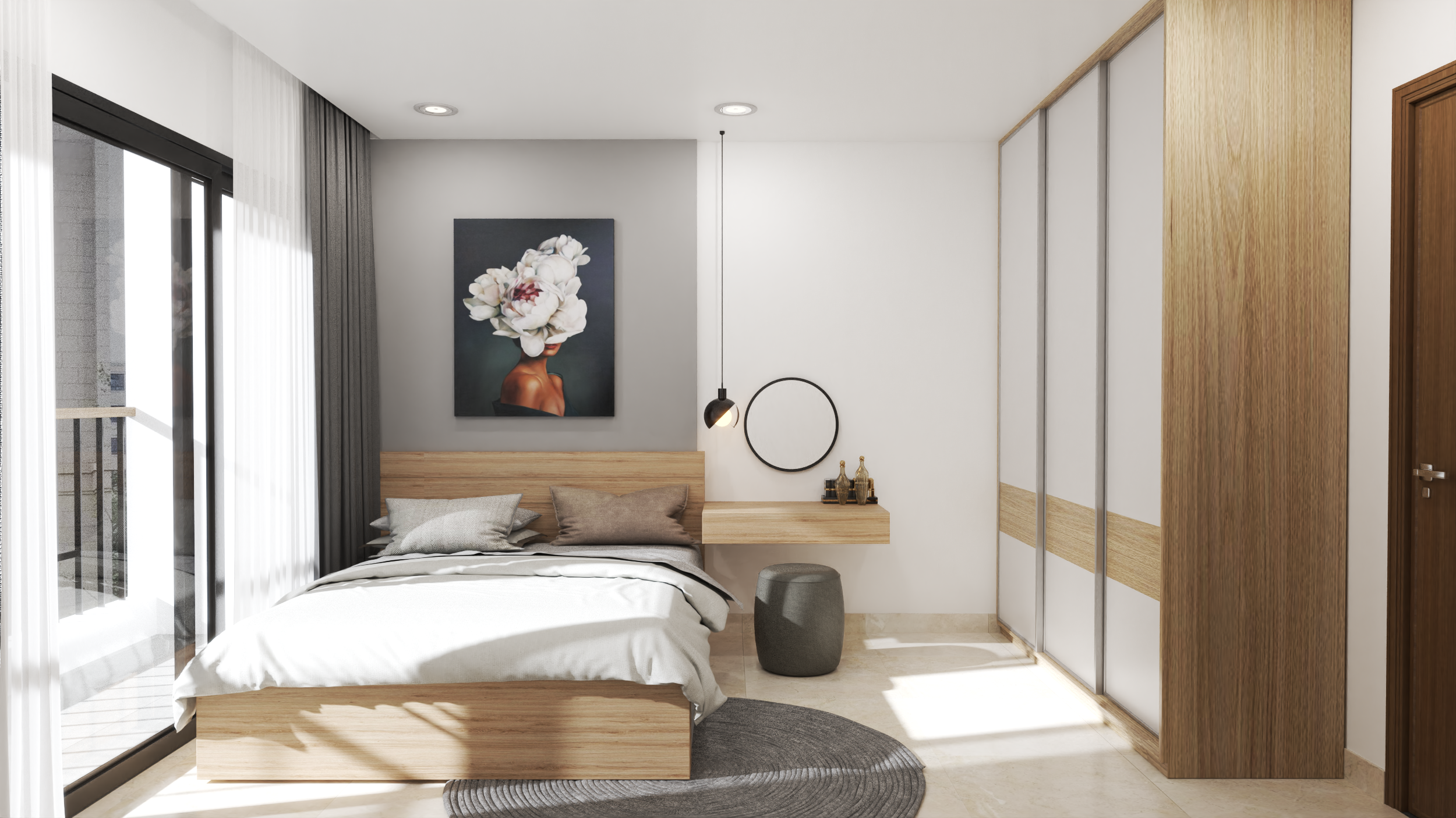 现代折纸风格室内设计丨越南胡志明市-16