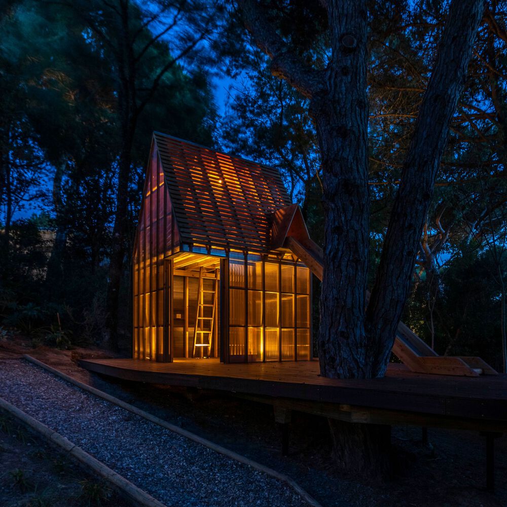 悬浮的木质雕像丨Patina Garden Studio-34