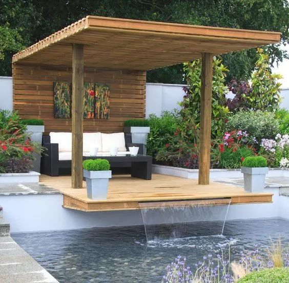 夏日庭院水景设计 | 营造清凉的休闲空间-31