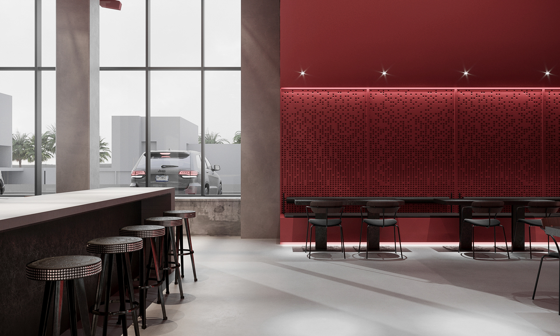 餐厅空间效果图丨中国合肥丨鹏大空间设计表现-10