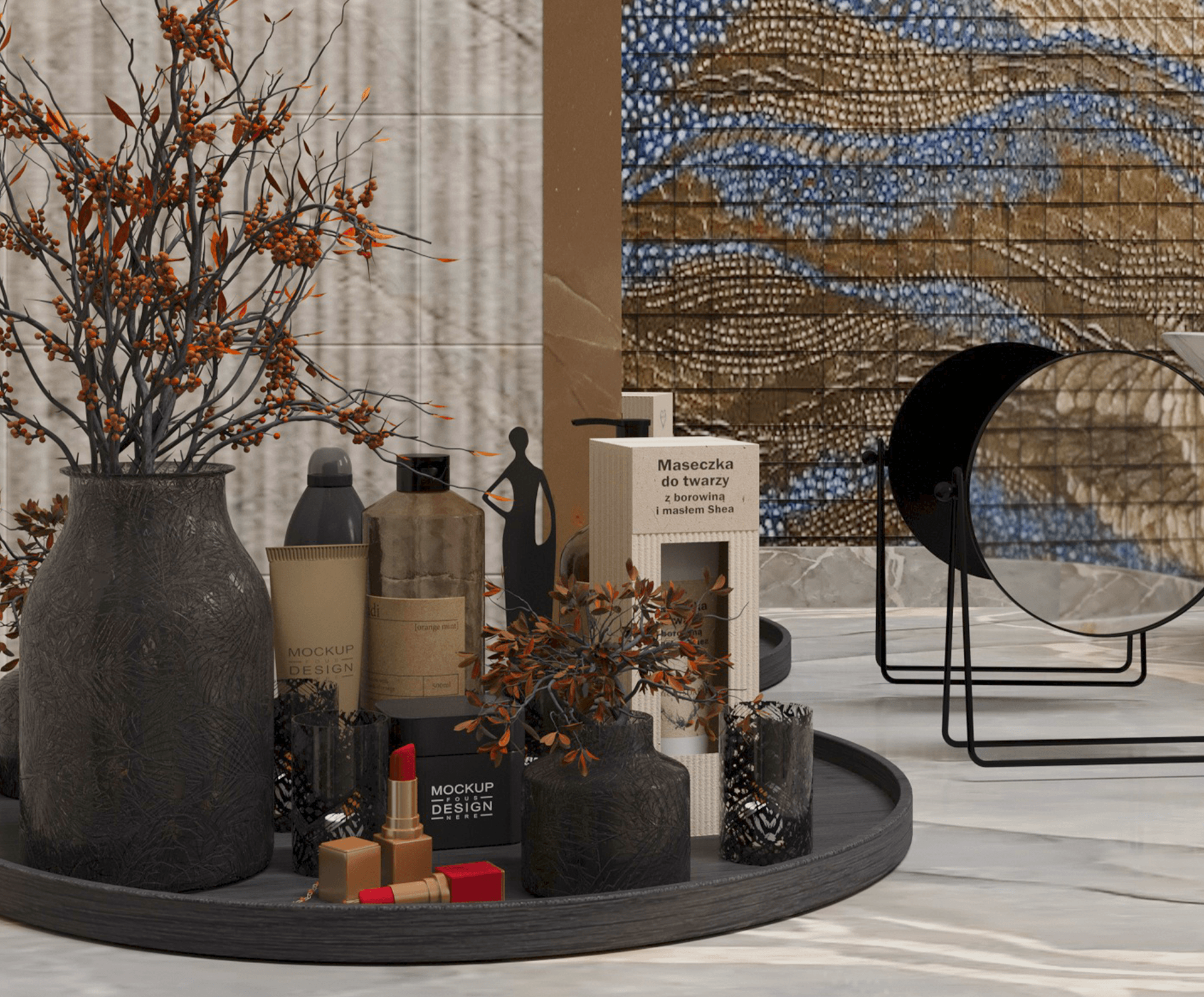 现代奢华浴室

注：原文中Lu·ury可能是Luxury的拼写错误 丨Nourhan Emad-10