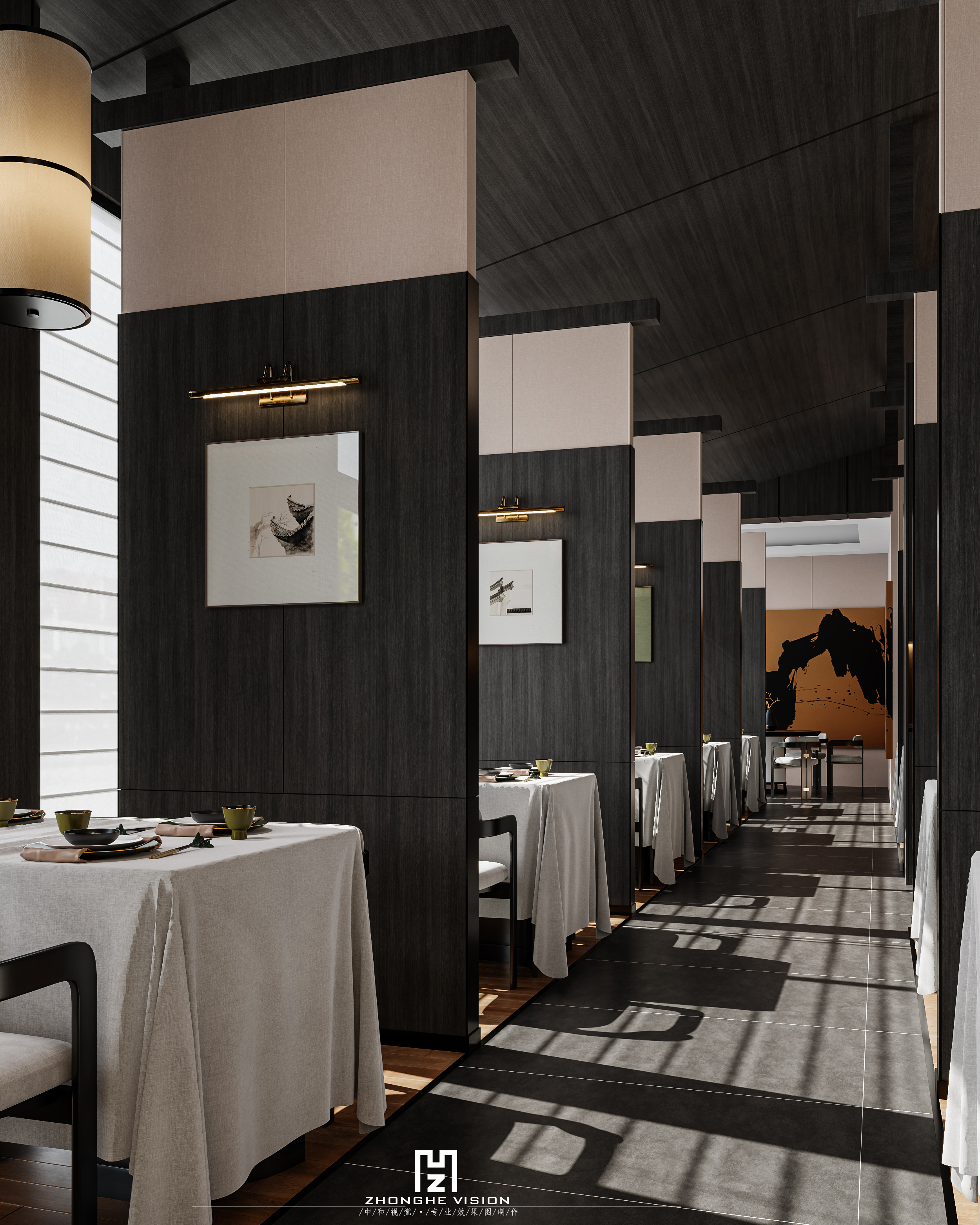 餐饮空间最新渲染-1