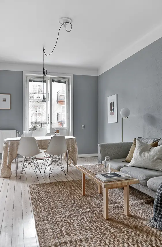 瑞典 47 号公寓的温馨冬季室内设计-9