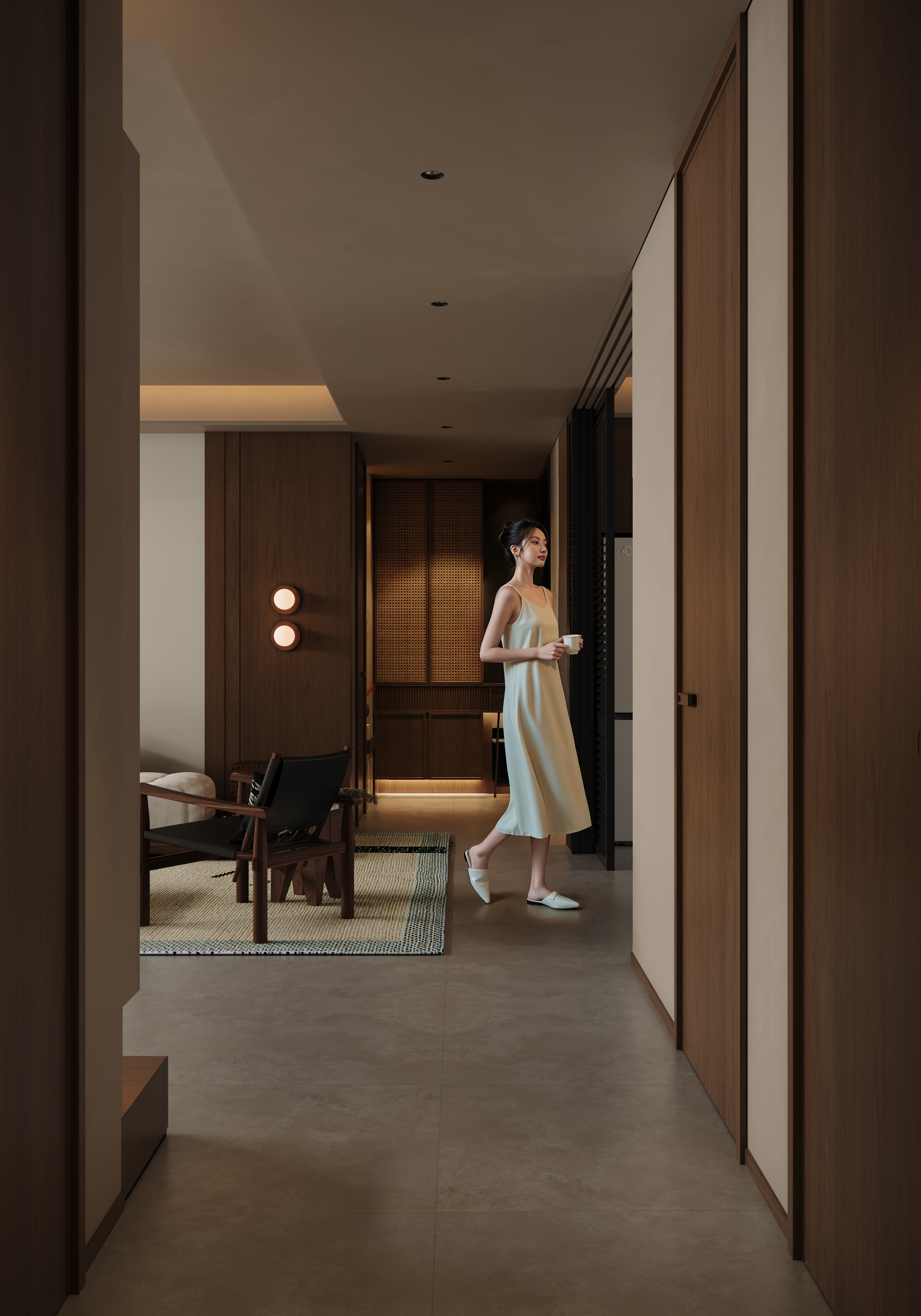 侘寂中古渲染丨筑创空间效果表现-6