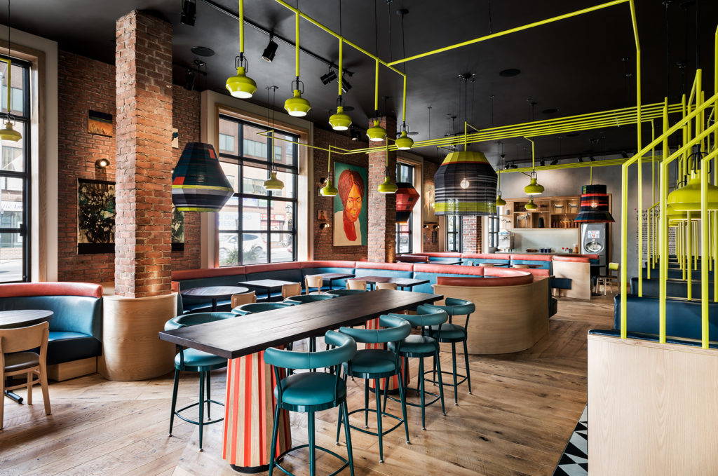 多伦多现代几何餐厅 色彩缤纷的设计盛宴-2