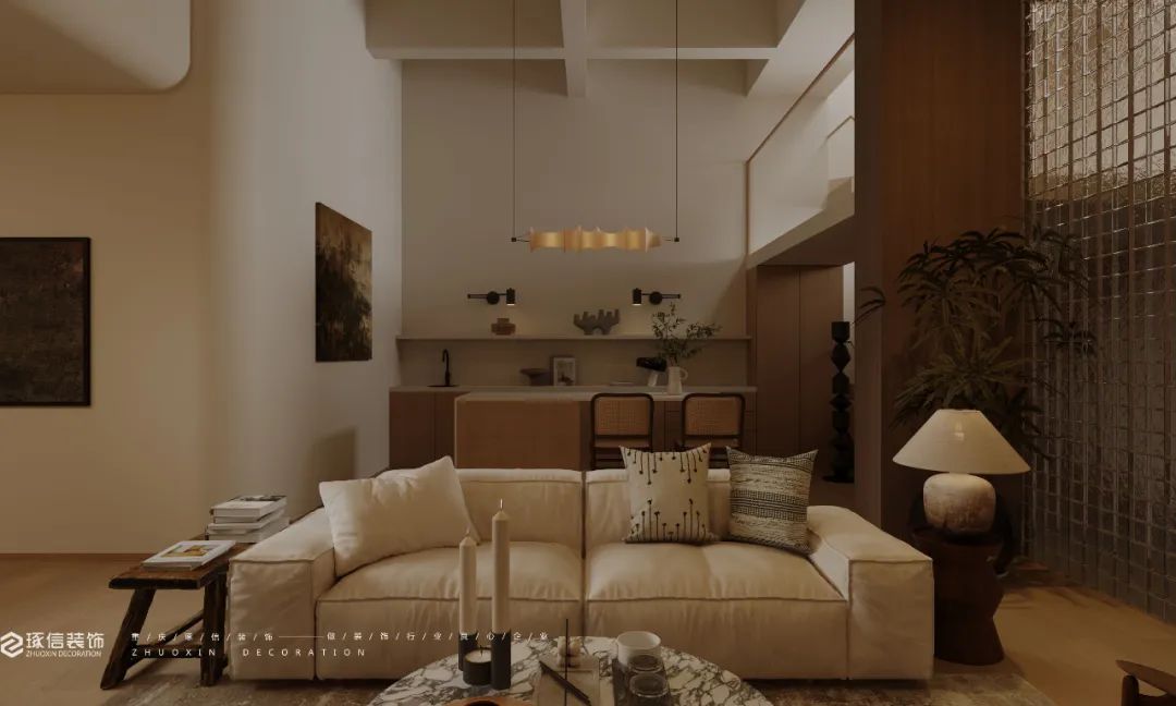 龙湖源著原木中古风丨中国重庆丨琢信装饰-14