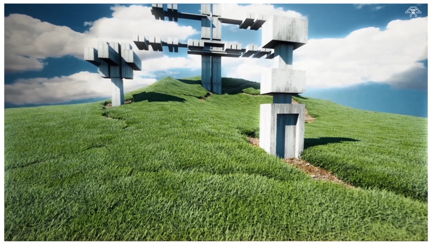 混凝土诗意的 brutalism 建筑草图-7