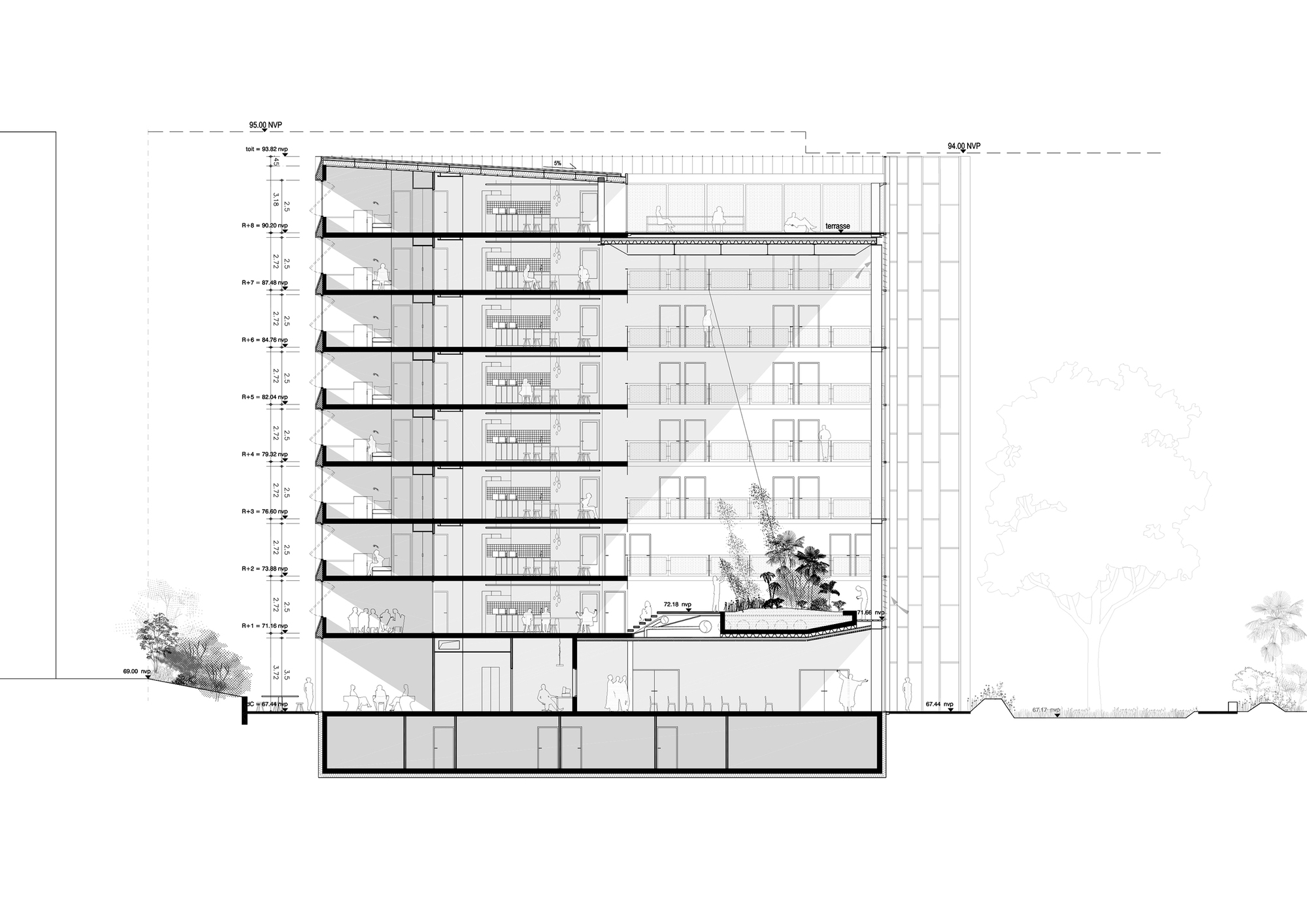 La Maison D’Egypte Student Dormitory / Dar Arafa Architecture + SAM architecture-36